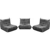 SESSEL velasca Grau - Grau, Textil (100/75/95cm) - Habitat Garten