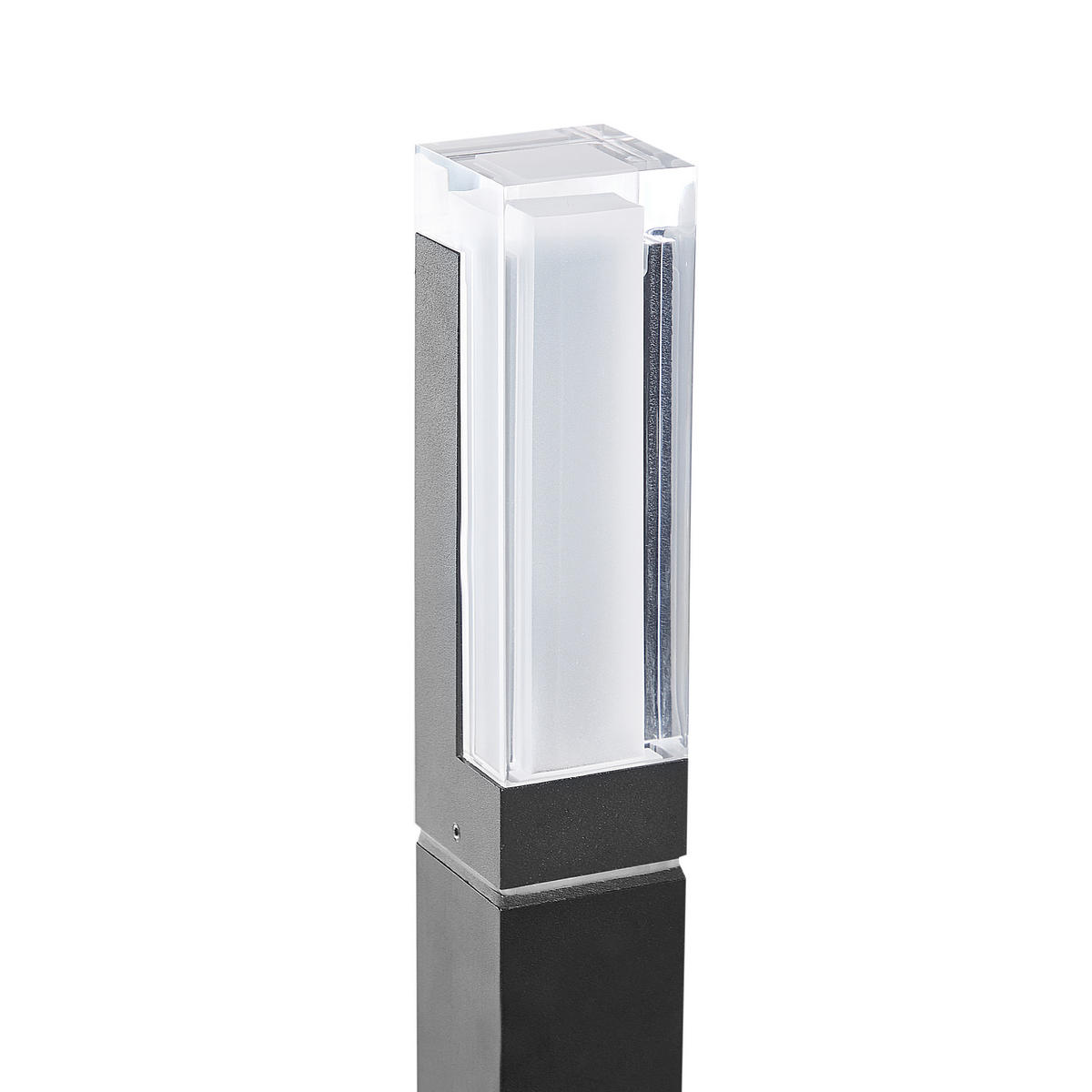 LED SLOUPKOVÉ SVÍTIDLO Černé Awuna - černá, kov (10/10/60cm) - Beliani