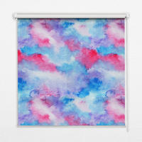 VNÚTORNÁ roleta - okenná roleta - roleta - 100x100 cm - Galaxia - modrá, plast (100/100/0.5cm) - TULUP