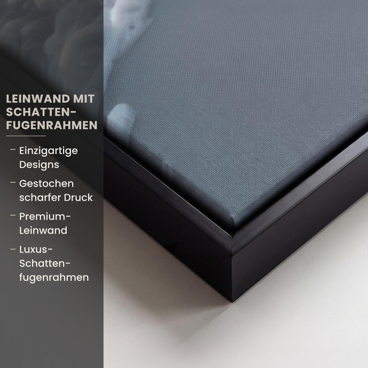 LEINWAND Bilder mit Rahmen - Küstenlinie - Pastell - Wasser - 60x90 - Pastellblau, Textil (60/90cm) - MuchoWow