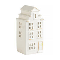 KERZENSTÄNDER Karit, Weiß, 15 x 6 x 7.2 cm, Dekorative Weihnachtsdeko - Weiß, Keramik (6/15/7.2cm) - home&you