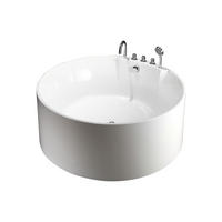 FREISTEHENDE Badewanne - 1 Person - acryl - weiß Linda - Weiß, Kunststoff (150/58/150cm) - Vente-Unique