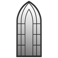 SPIEGEL Schwarz 100x45 cm Eisen für den Innenbereich - Schwarz, Metall (100/45/1cm) - furnicato