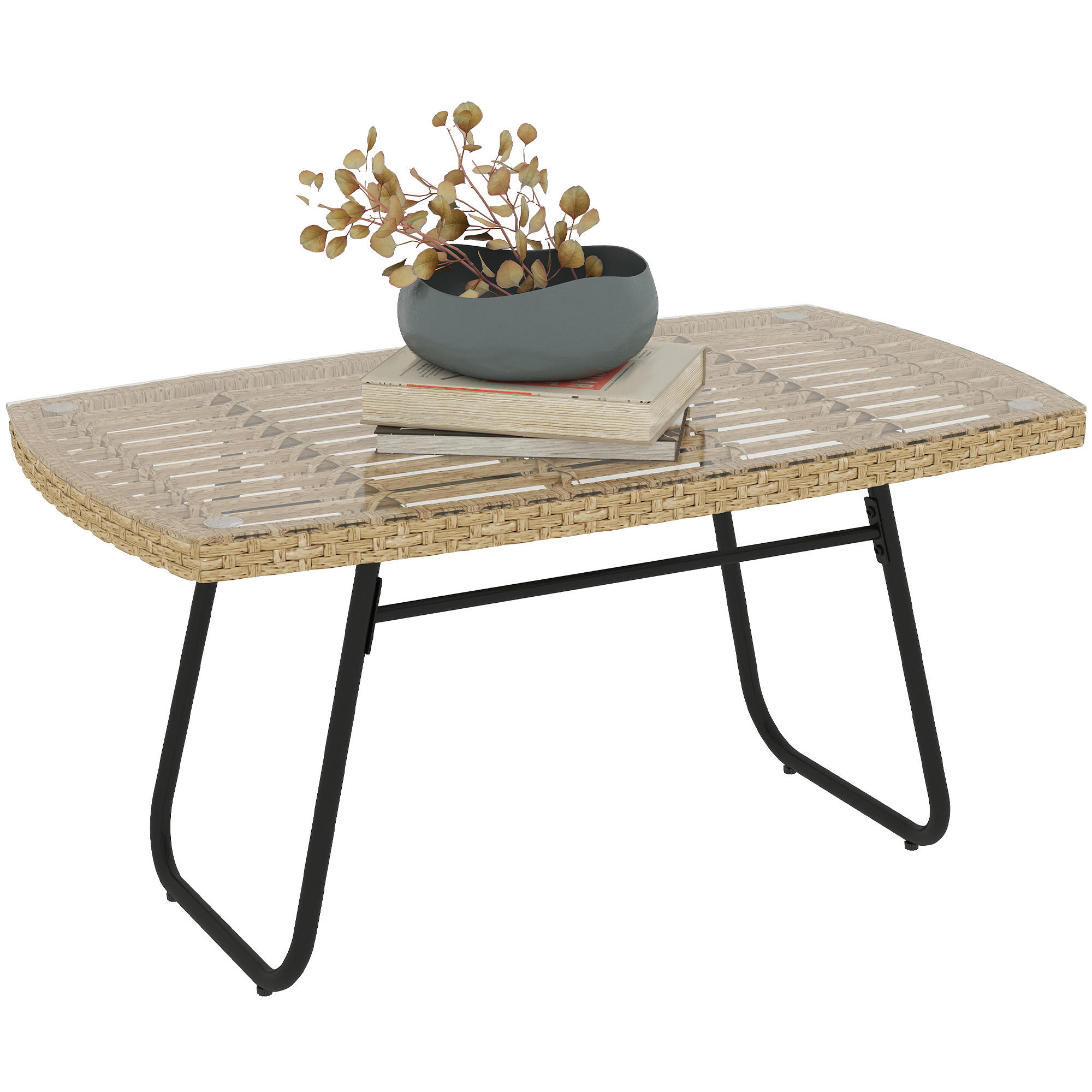 ComfortXL Polyrattan Natur 50x45x90 cm
