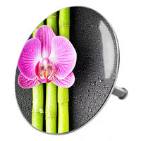 BADEWANNENSTÖPSEL Asia - Dunkelgrau, Metall (8/10/10cm) - Sanilo