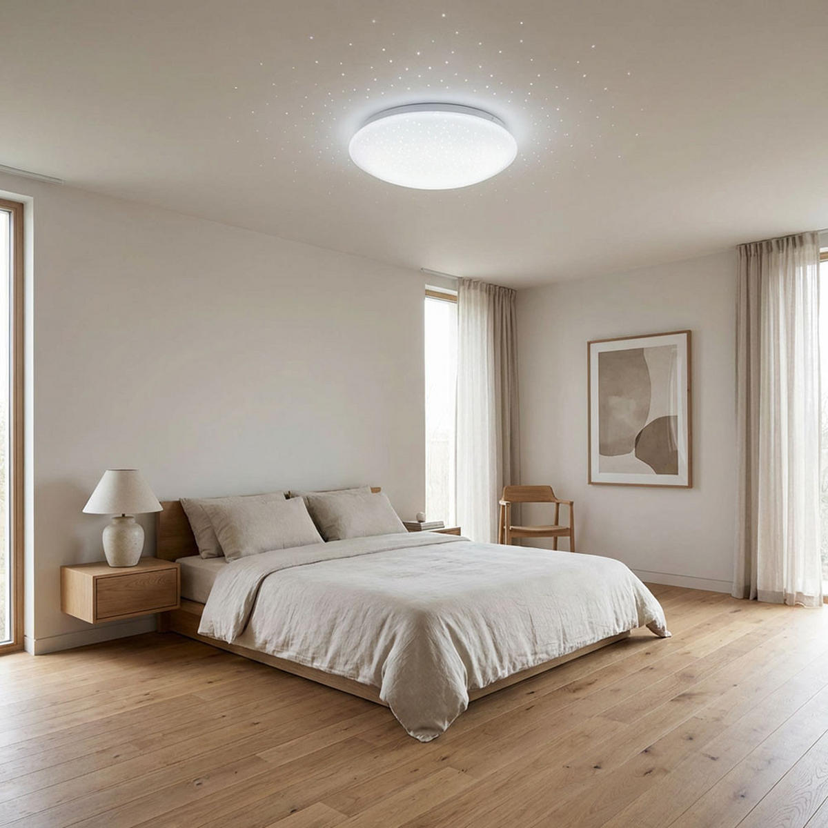 LED DECKENLEUCHTE Metall Weiß - Weiß, Metall (26/9.2/9.2cm)