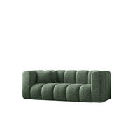 COUCH Sofa, Zweisitzer-Sofa Grand Modular Stoff Haga Grün - Grün, Holz (197/70/91cm) - Kaiser Möbel