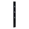 HAKENLEISTE Hansnes - Schwarz, Holzwerkstoff/Metall (15/165/3cm) - [en.casa]