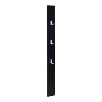 HAKENLEISTE Hansnes - Schwarz, Holzwerkstoff/Metall (15/165/3cm) - [en.casa]