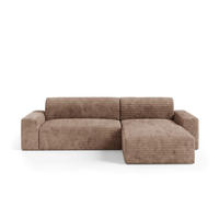 ECKSOFA mit Schlaffunktion Beige - Beige/Schwarz, Holz/Holzwerkstoff (300/185cm) - Furnisell