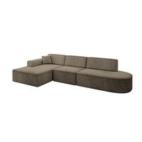 ECKSOFA Ottomane Links IREA-L2-v3 - 328x171x79 cm Braun - Braun, Holzwerkstoff/Textil (328/171cm) - ALTDECOR