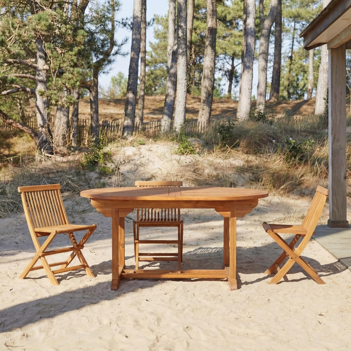 GARTENTISCH Capri Braun aus Akazie - Braun, Holz (100/160/75cm) - Tikamoon