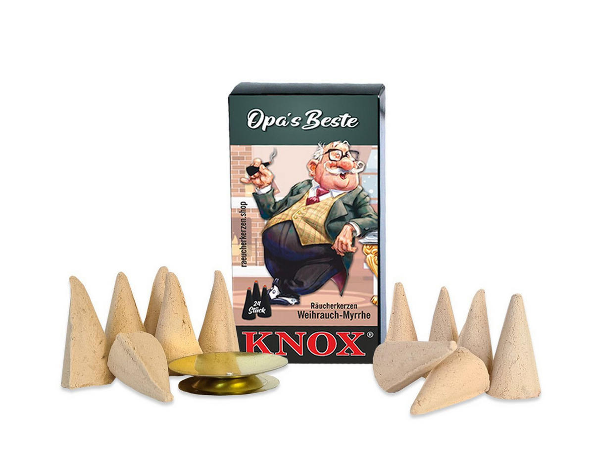 RÄUCHERKERZEN Sparset Vanille-Riesen, Glimmschale , Opas Beste Weihrauch - Multicolor, Metall (6.5/2.3/12.5cm)