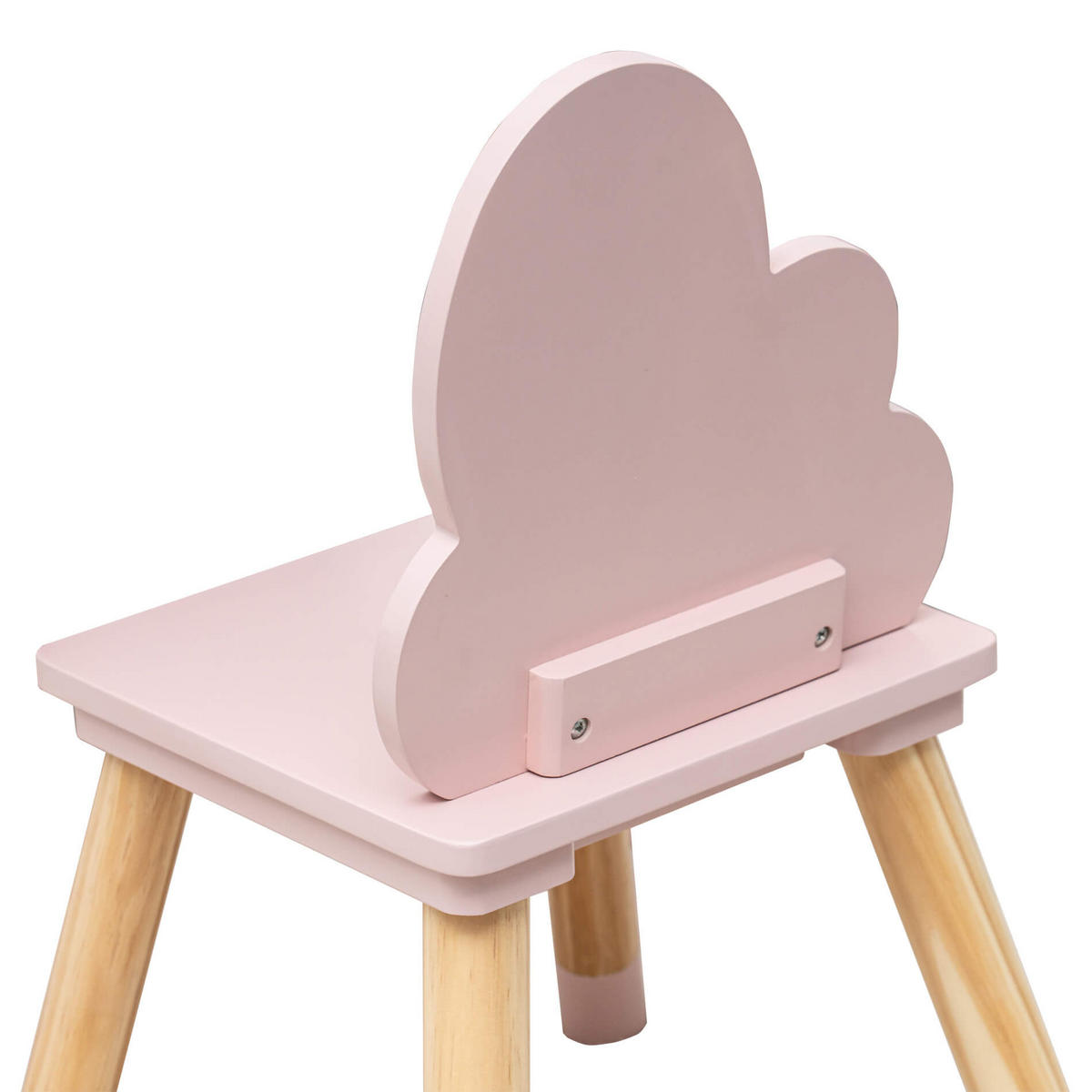 KINDERSTÜHLE 2er Set Rosa 25/25/50 cm - Pink, Holzwerkstoff (25/50/25cm) - Mobili Rebecca