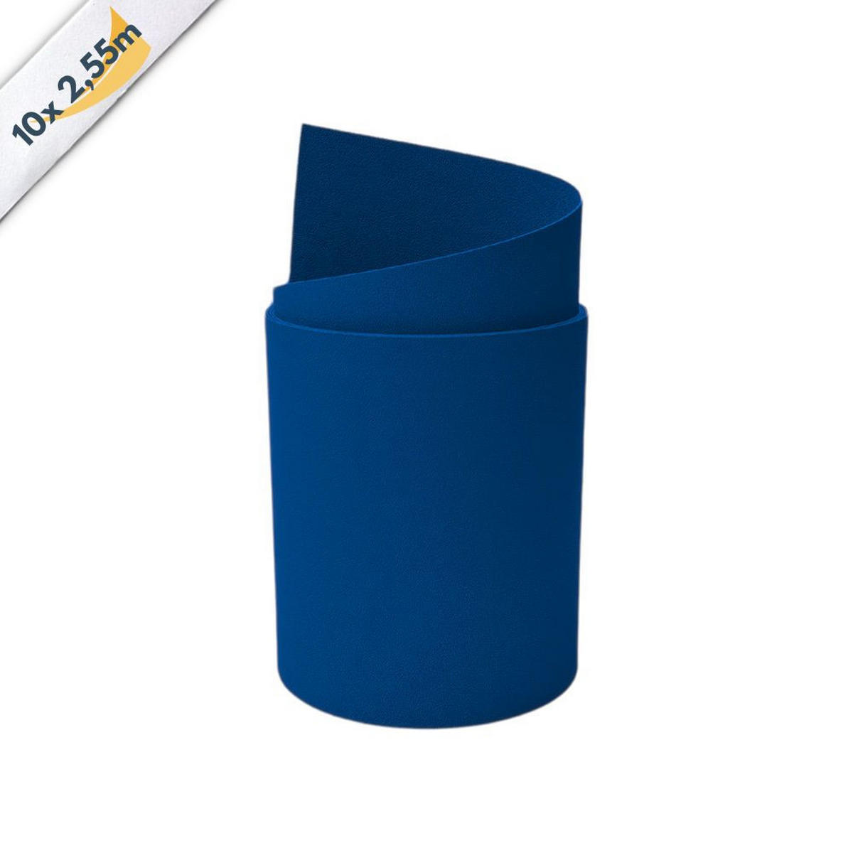 SICHTSCHUTZSTREIFEN PP Sichtschutzstreifen Doppelstabzaun Enzianblau,10x 2,55m - Blau, Kunststoff (2550/19cm) - ZAUN|ZU