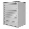 SCHUBLADENSCHRANK Kobra mit 8 Schubladen 90x71x55cm Lichtgrau - Grau, Metall (71/90/55cm) - PROREGAL