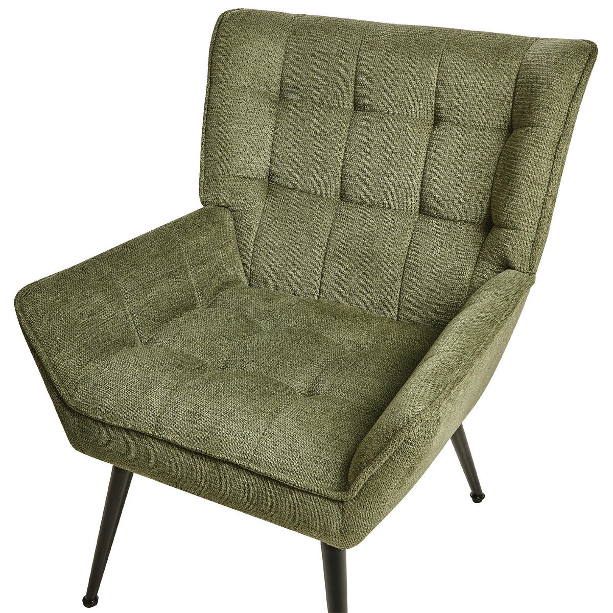 SESSEL Stoff Grün Bellingmo - Grün, Textil (75/85/60cm) - Beliani