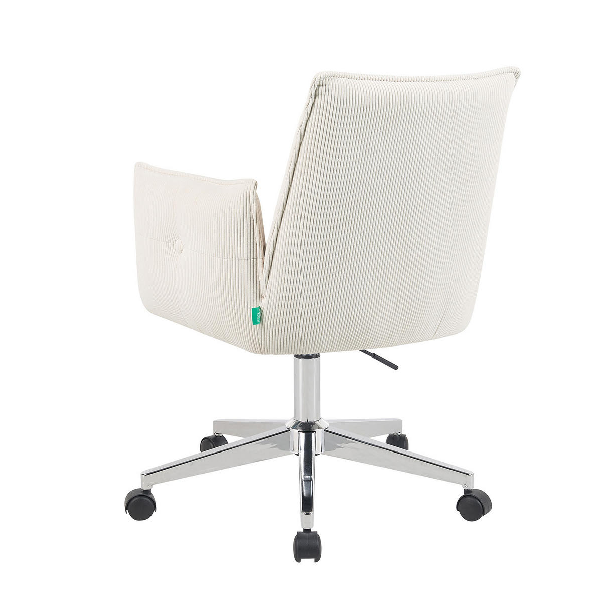 BÜROSTUHL Mika-Cleo - Chromfarben/Creme, Textil/Metall (60/85/63cm) - DUBI Möbel