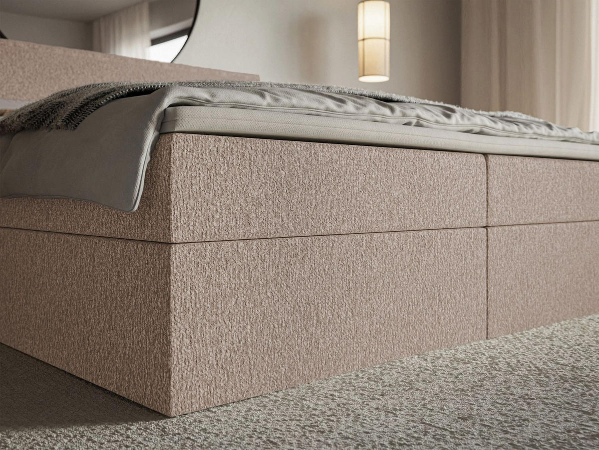 BOXBETT Softie Dunkelbeige Chenille 160x200 cm - Cappuccino, Textil (160/200cm) - Selsey