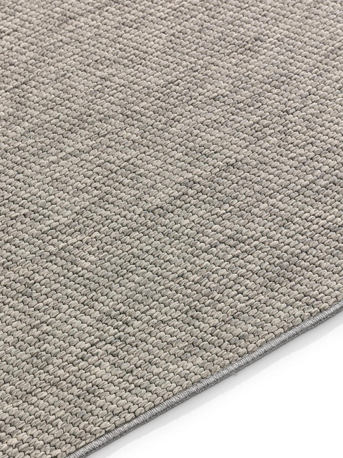 OUTDOORLÄUFER Iowa Hellgrau 80x300 cm - Hellgrau, Kunststoff (80/300cm) - benuta