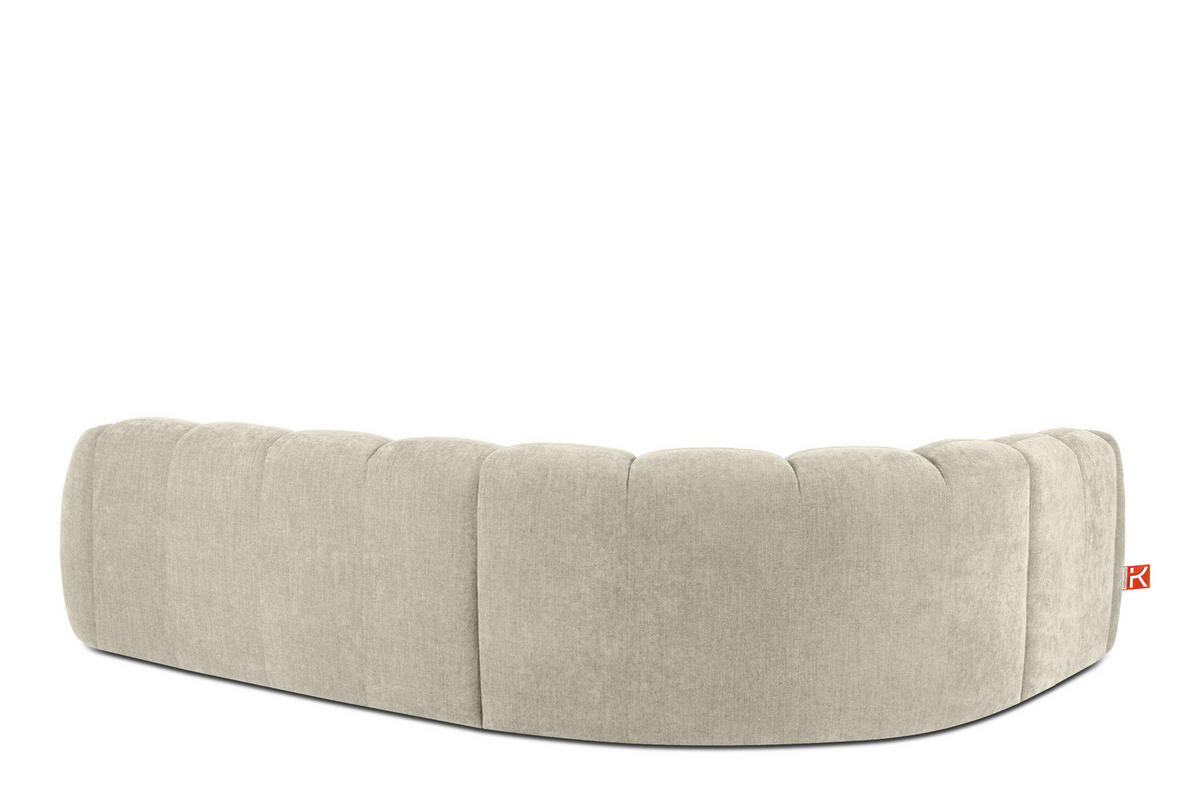 ECKSOFA LINKS FLAVA, Ecru - Ecru, Holz/Holzwerkstoff (310/230cm) - KONSIMO®