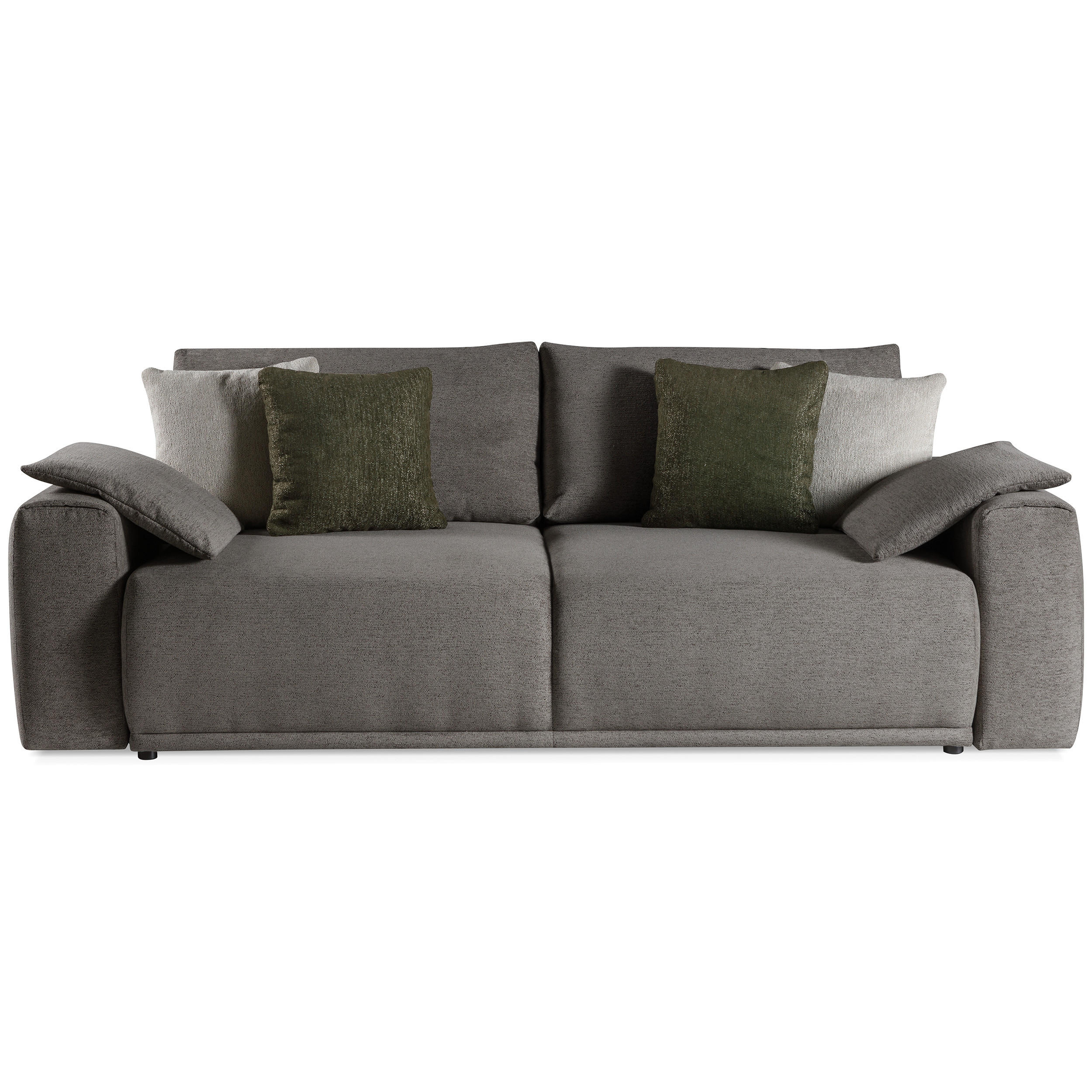 SCHLAFSOFA Polo 3-Sitzer mit Schlaffunktion, Braun - Braun, Textil (252/100/120cm) - Beautysofa