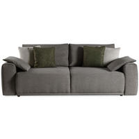 SCHLAFSOFA Polo 3-Sitzer mit Schlaffunktion, Braun - Braun, Textil (252/100/120cm) - Beautysofa