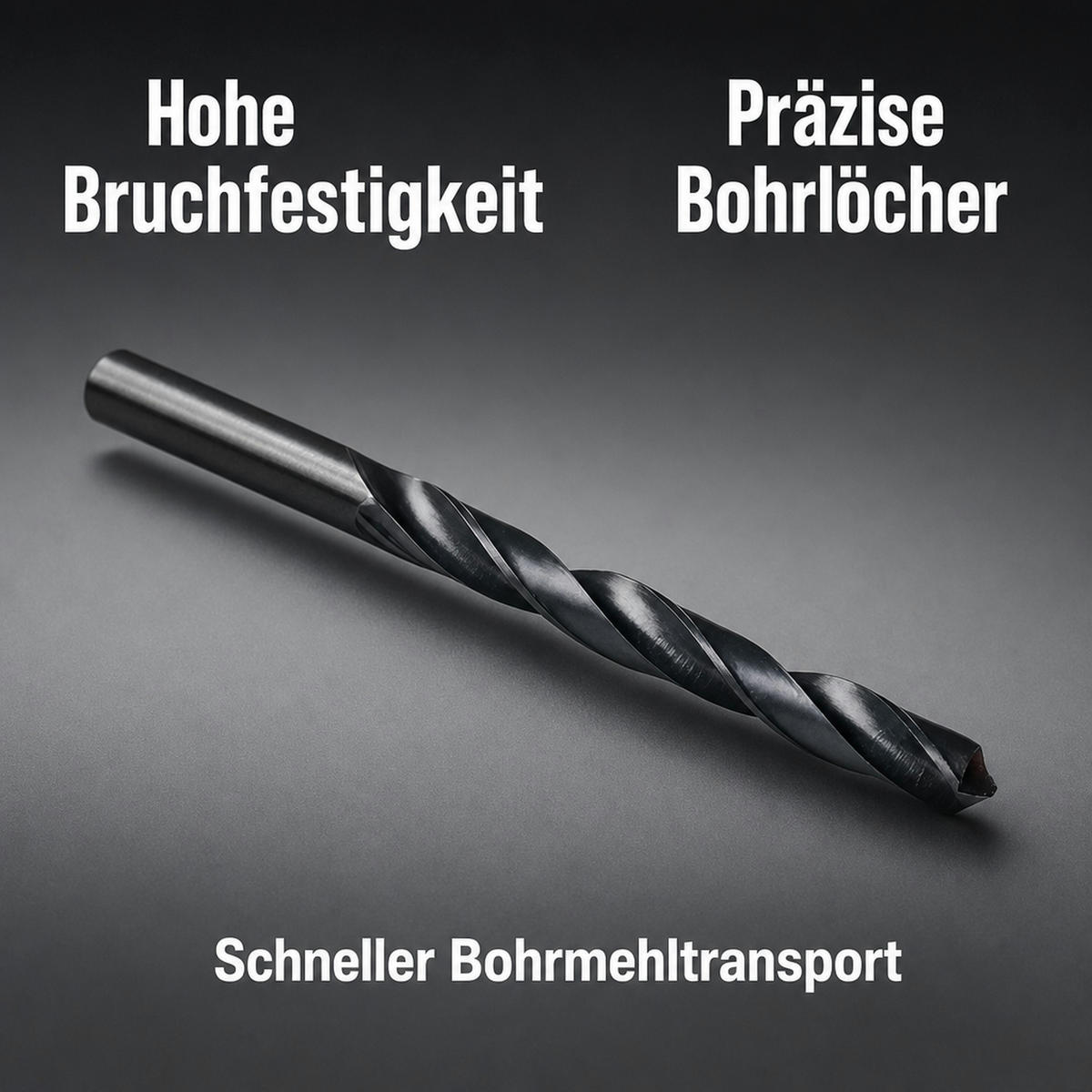 SPIRALBOHRER DIN 338 - Schwarz, Metall (13/1.5/1.5cm) - KLASEBO