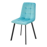 ESSZIMMERSTUHL Lexnitz im 2er-Set - Hellblau, Metall (44/89/52cm) - [en.casa]