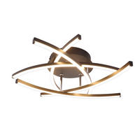 LED-DECKENLEUCHTE Lumbard 52/52/13cm - Schwarz, Metall (52/52/13cm) - Nettlife