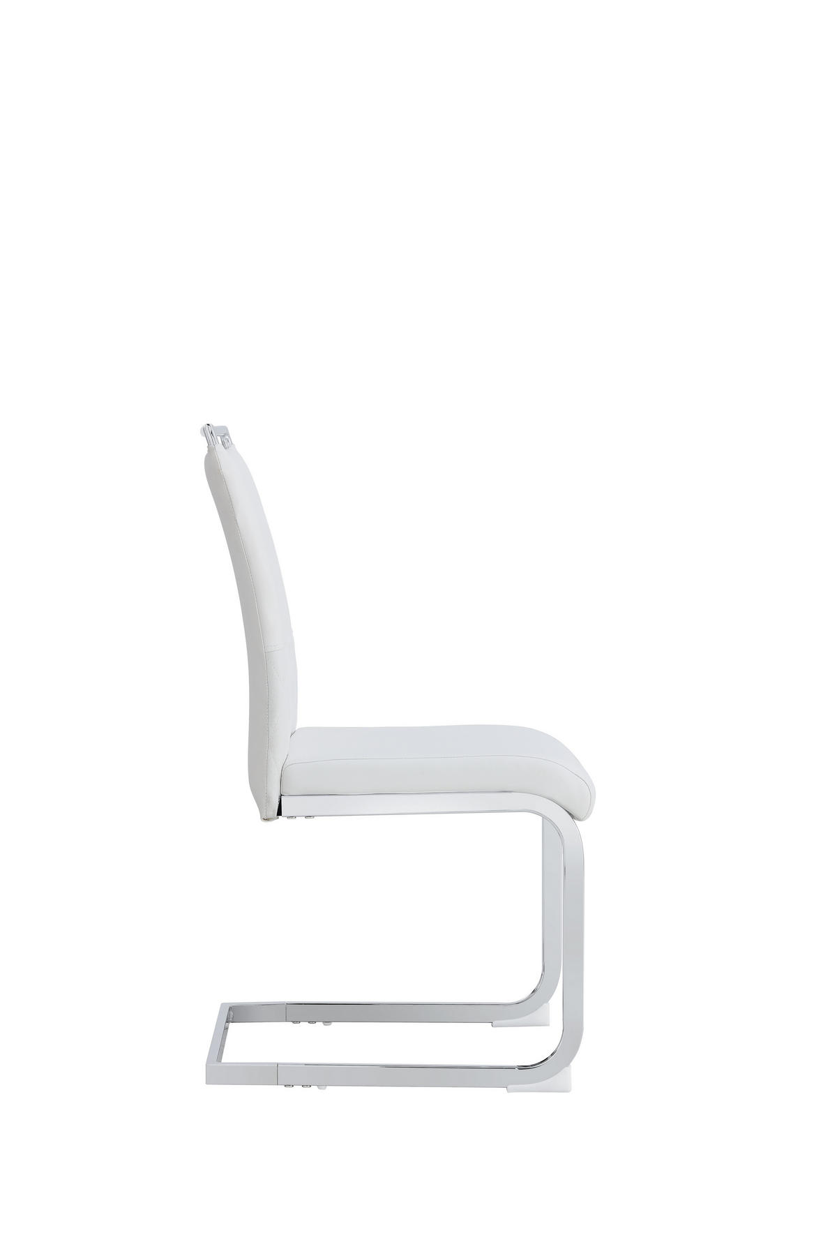 ESSZIMMERSTUHL 2er-Set mit Kunstleder- und Leinenpolsterung, ergonomischer Küchen- und Bürostuhl, weiß - Weiß, Kunststoff (48/95/42cm) - Luhomfu