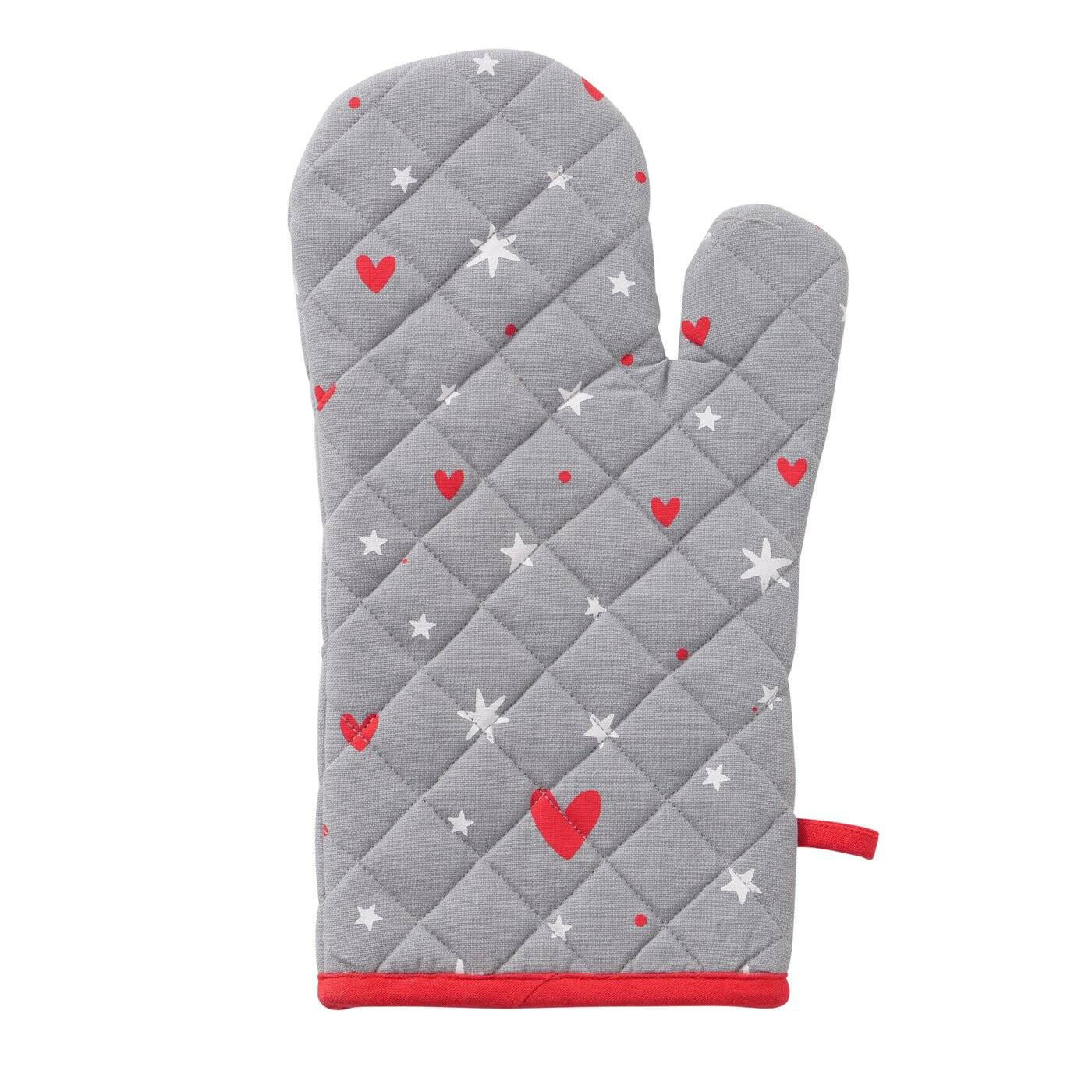 KÜCHENHANDSCHUH Anella - Grau, Naturmaterialien (19/32cm) - Boltze Home