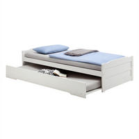 TANDEMBETT LORENA 90X190 CM - Weiß, Holz (99/48/195cm) - IDIMEX