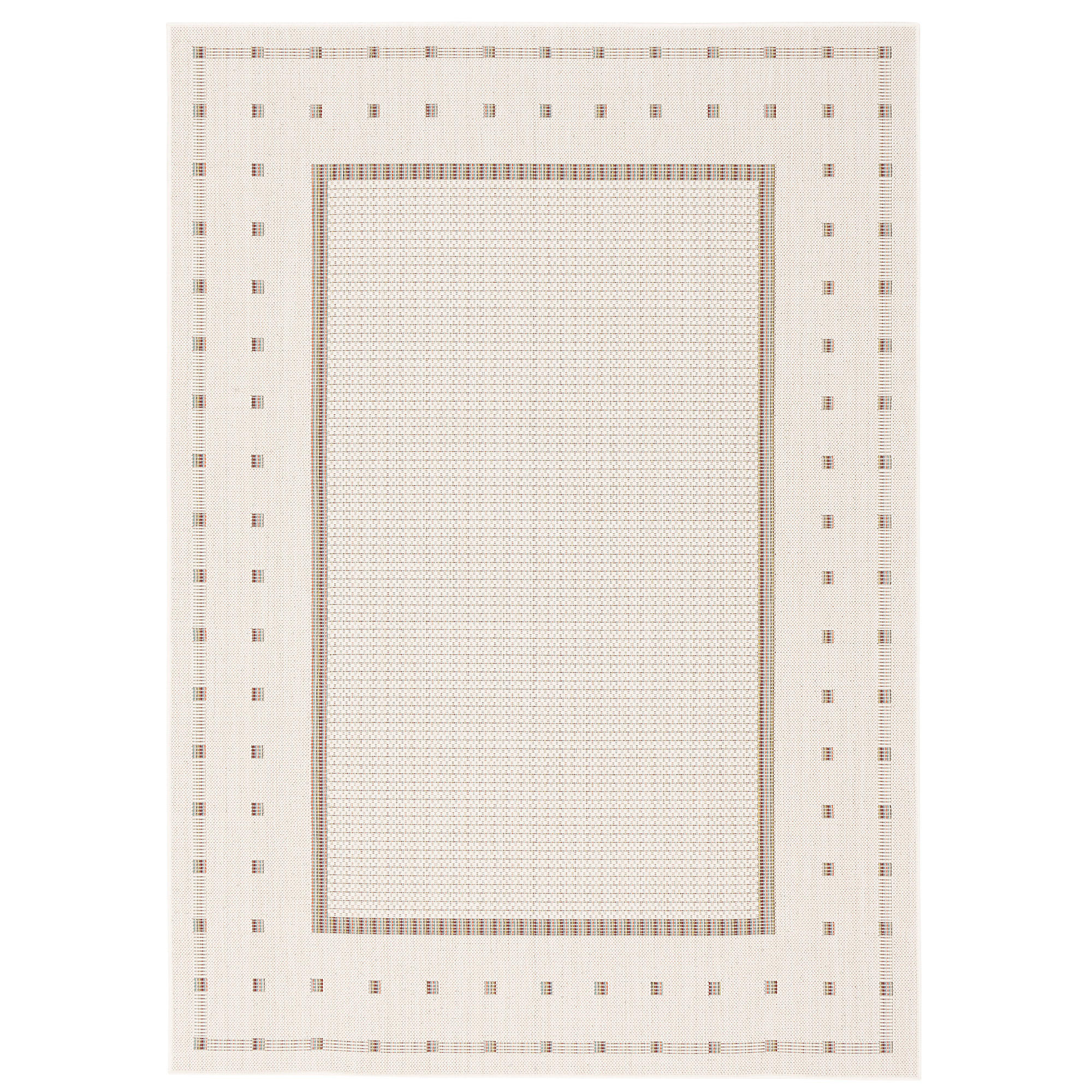 IN & OUTDOOR TEPPICH FLACHGEWEBE CAMPUS BORDÜRE - Beige, Textil (80/150cm) - Pergamon