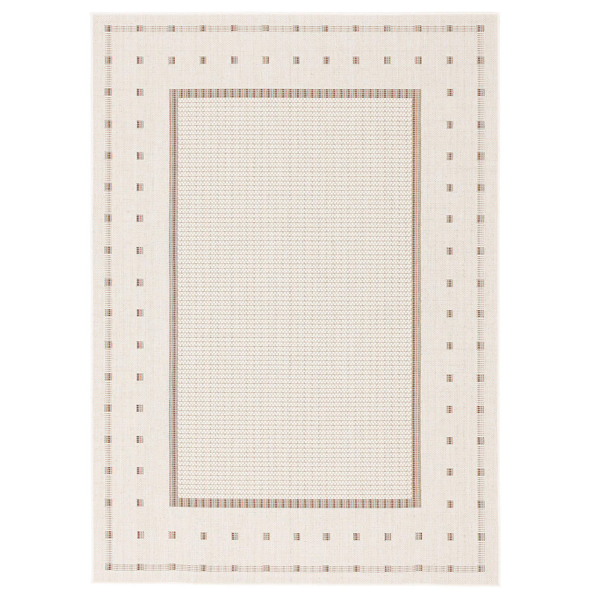 IN & OUTDOOR TEPPICH FLACHGEWEBE CAMPUS BORDÜRE - Beige, Textil (80/150cm) - Pergamon