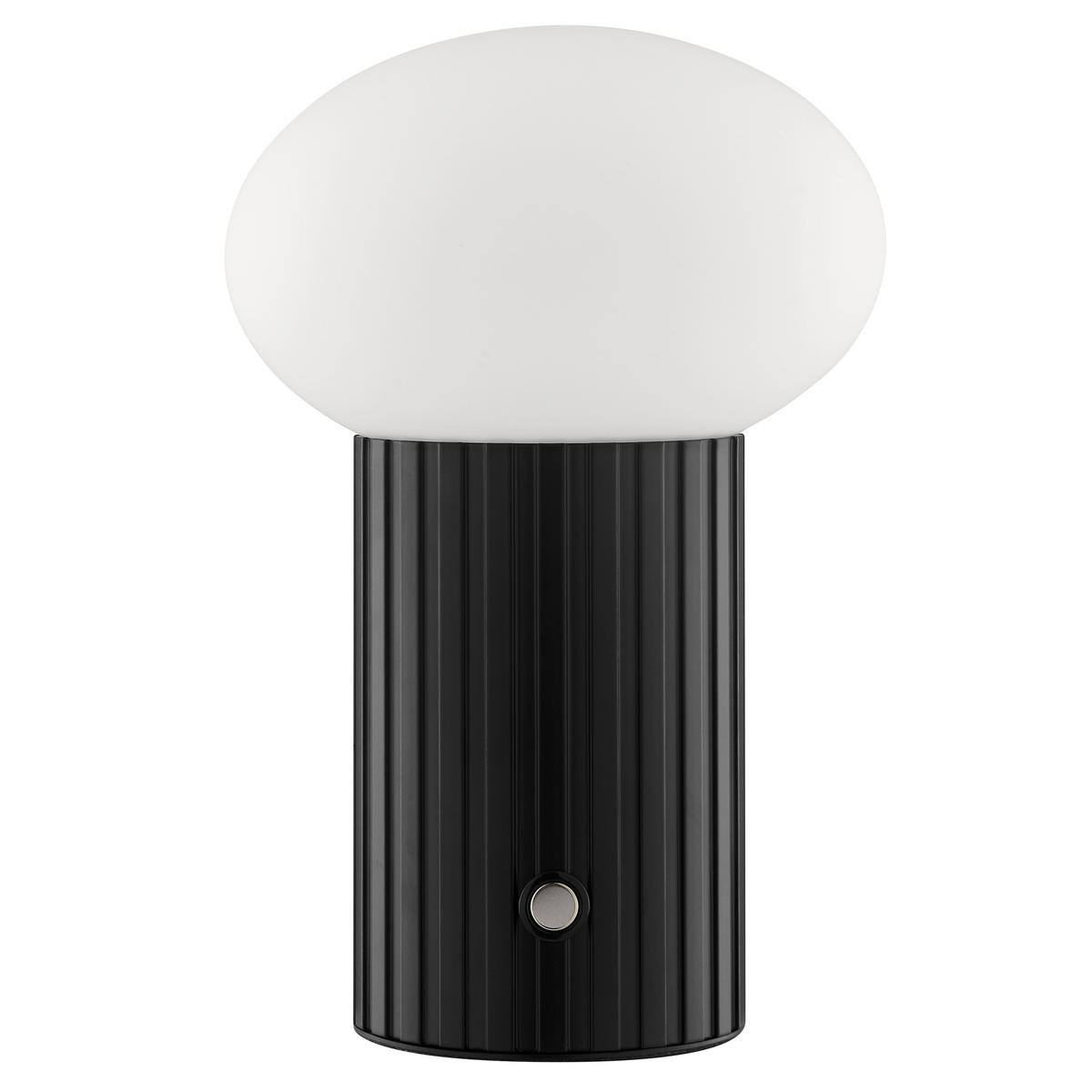 TISCHLEUCHTE Venti Schwarz/Weiß 12/12/18 cm - Multicolor, Kunststoff (12/12/18cm) - Brilliant