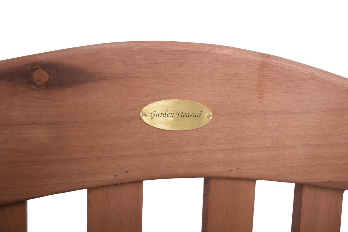 GARTENBANK Catrin 3-Sitzer Terrassenbank - Braun, Holz (151/92.5/67cm) - DELUKE