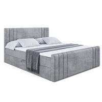 BOXBETT CELESTIA-Z - 140x200 cm - H4 - Grau - Grau, Holzwerkstoff (140/200cm) - ALTDECOR