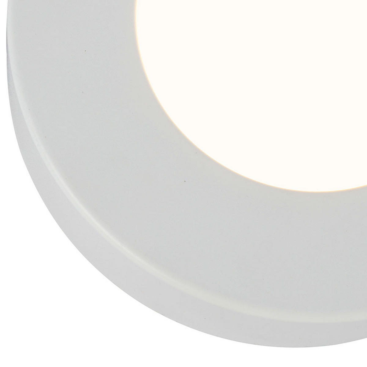 LED DECKENLEUCHTE PAULA Weiß Kunststoff - Weiß, Kunststoff (12.2/12.2/3.5cm) - Globo Lighting