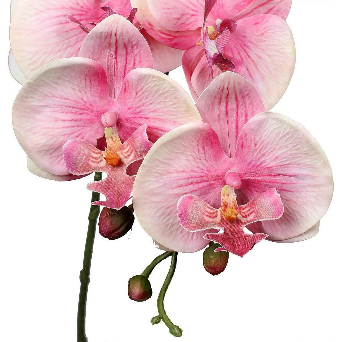 KUNSTBLUME Orchideenzweig 4-teiliges Set Rosa - Rosa, Kunststoff (73cm)