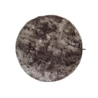 HOCHFLORTEPPICH Whisper Grau ø 80 cm rund - Grau, Textil (80/80cm) - benuta Nest
