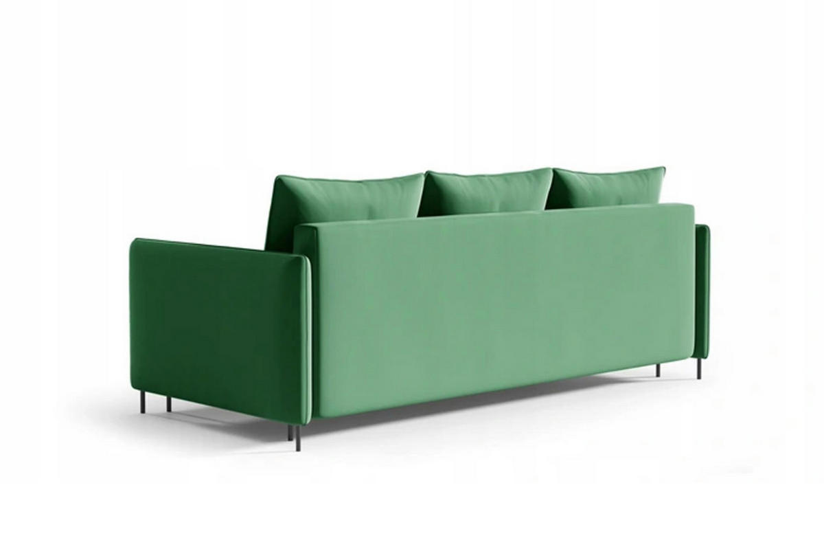 SCHLAFSOFA Belis in Grün - Grün, Holzwerkstoff/Textil (216/95/100cm) - Bettso