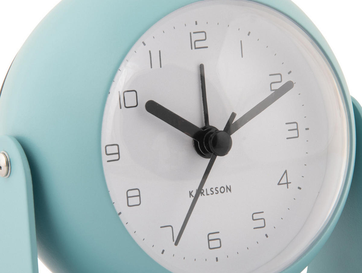 WECKER Bunky 9/9/13 cm - Blau, Metall (9/13/9cm) - Karlsson