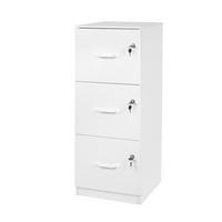 AKTENSCHRANK - Weiß, Holzwerkstoff/Metall (40/103/40cm) - Relaxdays