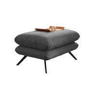 HOCKERBANK CHARME Grau - Grau, Textil (120/45/70cm) - KAWOLA