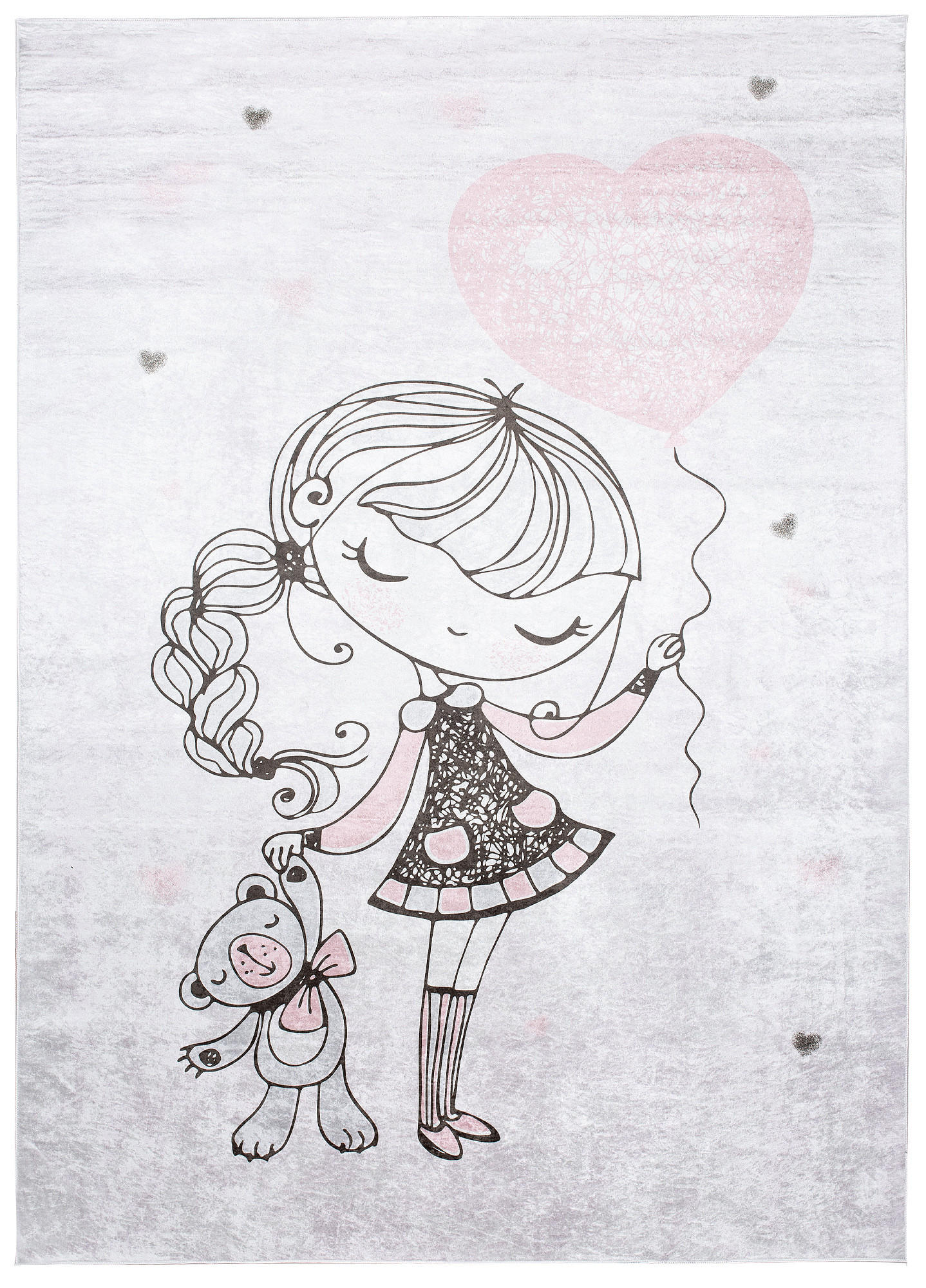 TEPPICH EMMA Grau 120/170 cm - Grau, Kunststoff (120/170cm) - Tapiso