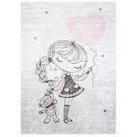 TEPPICH EMMA Grau 120/170 cm - Grau, Kunststoff (120/170cm) - Tapiso