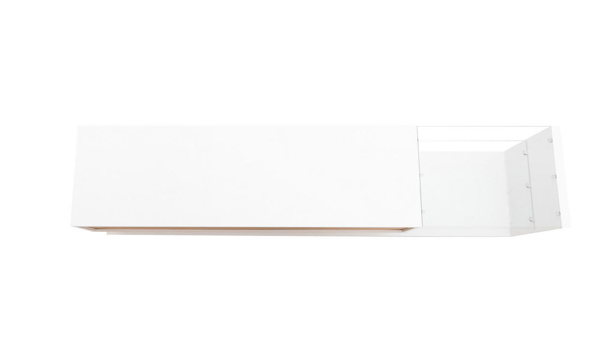 TV-SCHRANK in Weiß Hochglanz mit 2 Schubladen und LED 170/38/36 cm - Weiß, Holzwerkstoff (170/38/36cm) - Redom