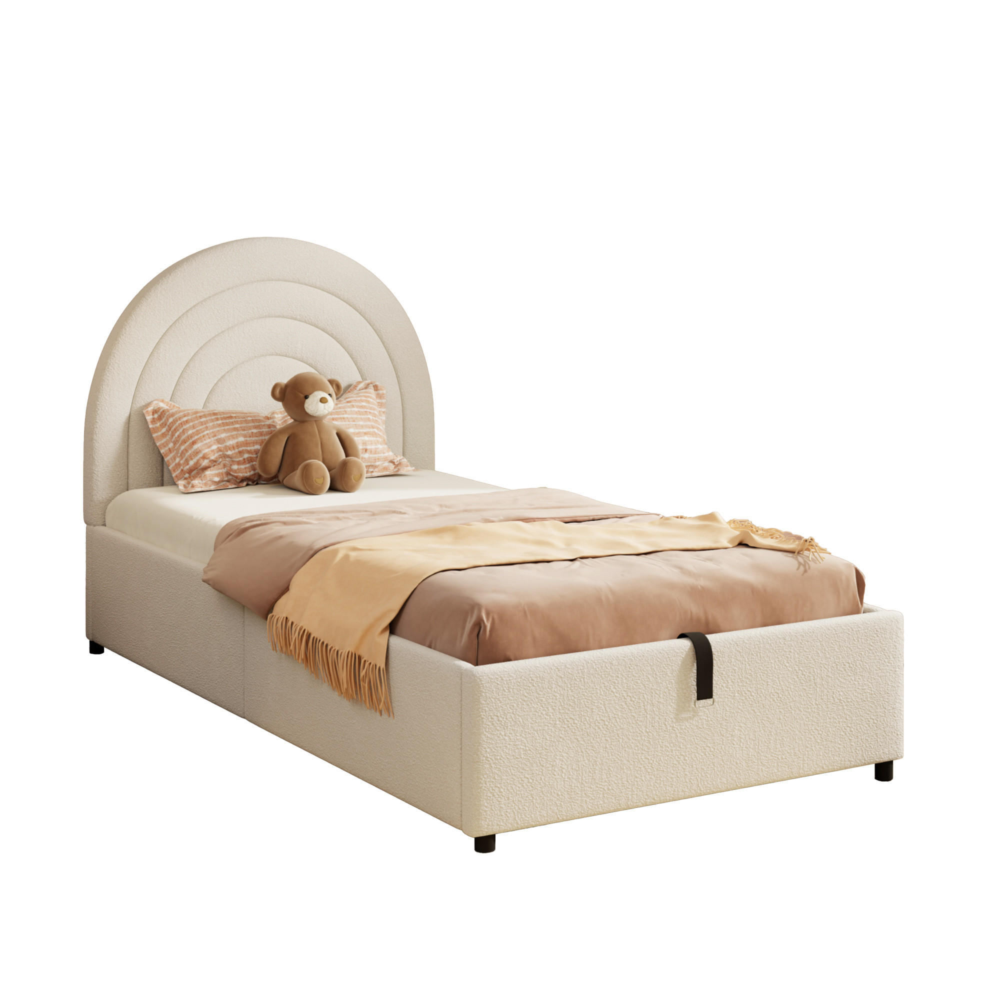 Okmyhome Polsterbett Beige