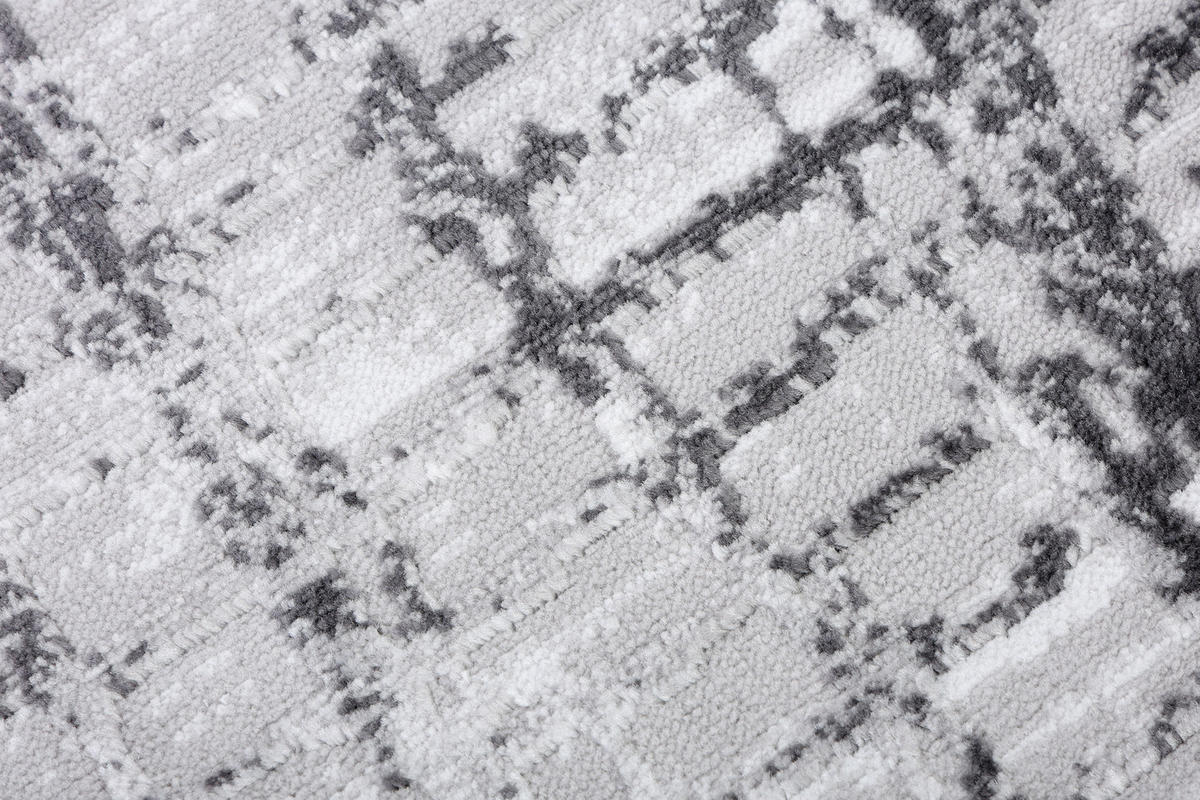 TEPPICHLÄUFER SKY hellgrau vintage 100/250 cm - Hellgrau, Textil (100/250cm) - Tapiso